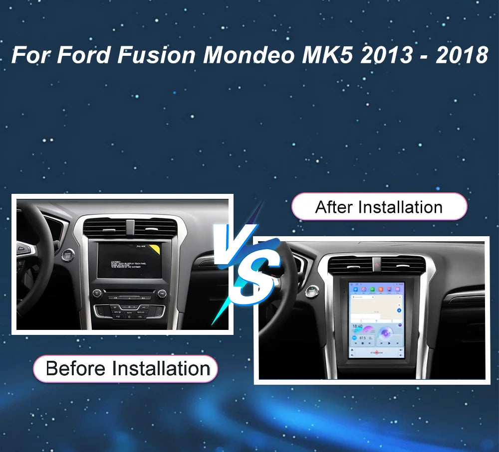 For Ford Fusion Mondeo MK5 2013 - 2018 9.7 inch Android 14 Car Radio Multimedia Video Play