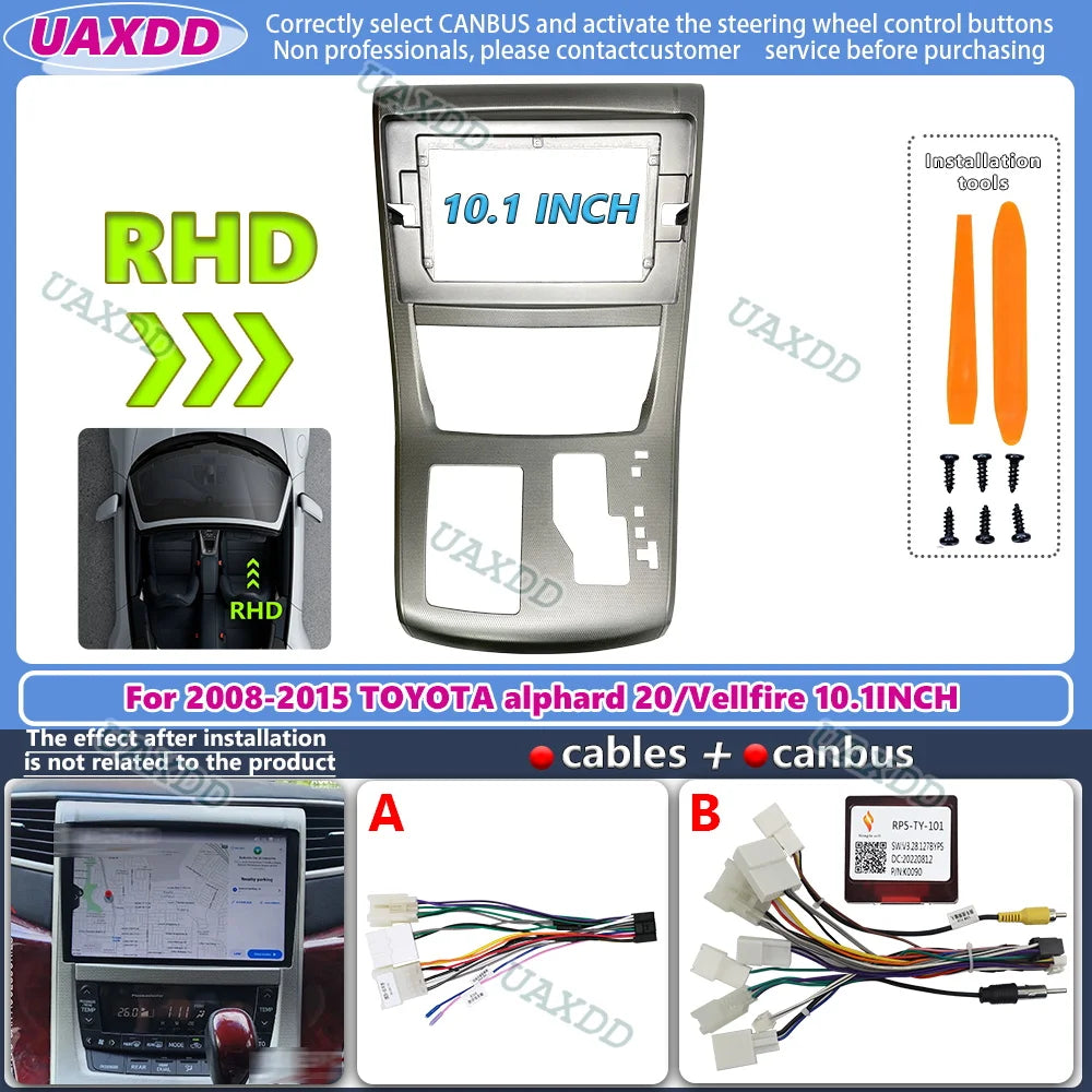 2 Din CD Adaptateur Fascia cadre voiture panneau montage tableau bord radio Android FOR To