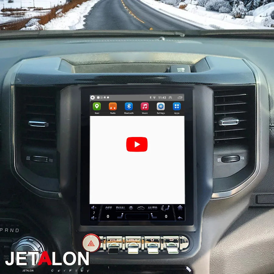 9.7inch For Dodge Ram 2019 Android 15 GPS Screen Navigation Navi Stereo Multimedia Video P