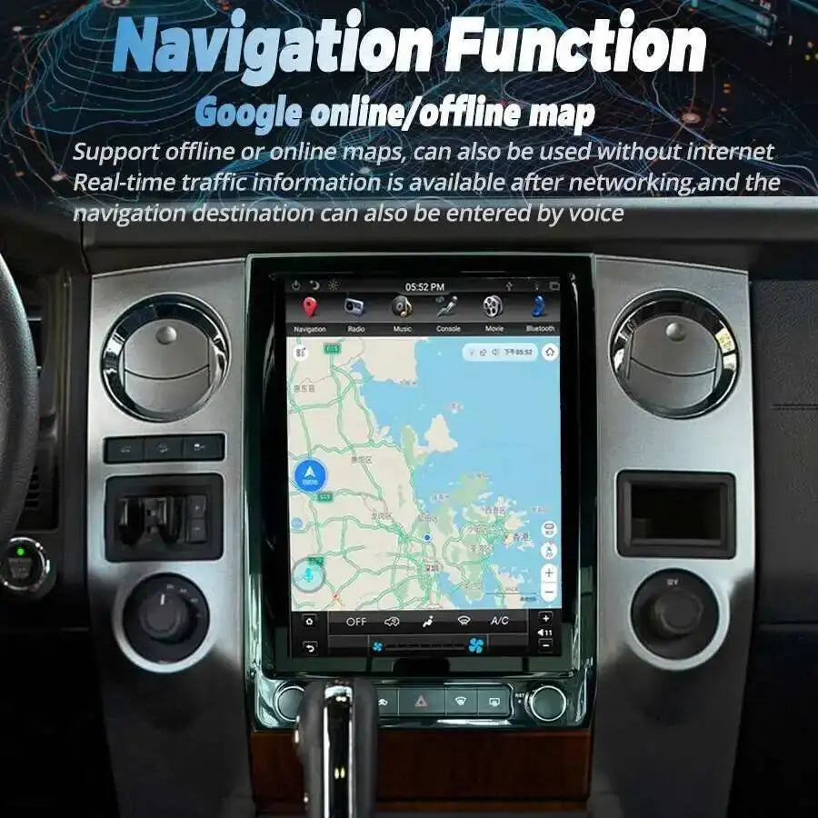 12.1" Screen Android 15 Car Radio Carplay For Ford Expedition 2015-2017 GPS Navigation Mul | AUTOKITSHOP