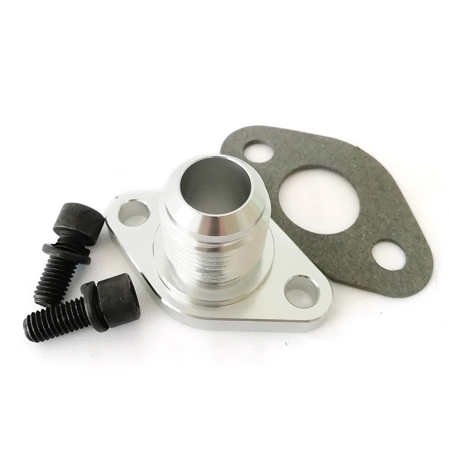 AN12 Turbo Oil Drain Adapter Return Flange Aluminum For Garrett GT28 GT30 GT35