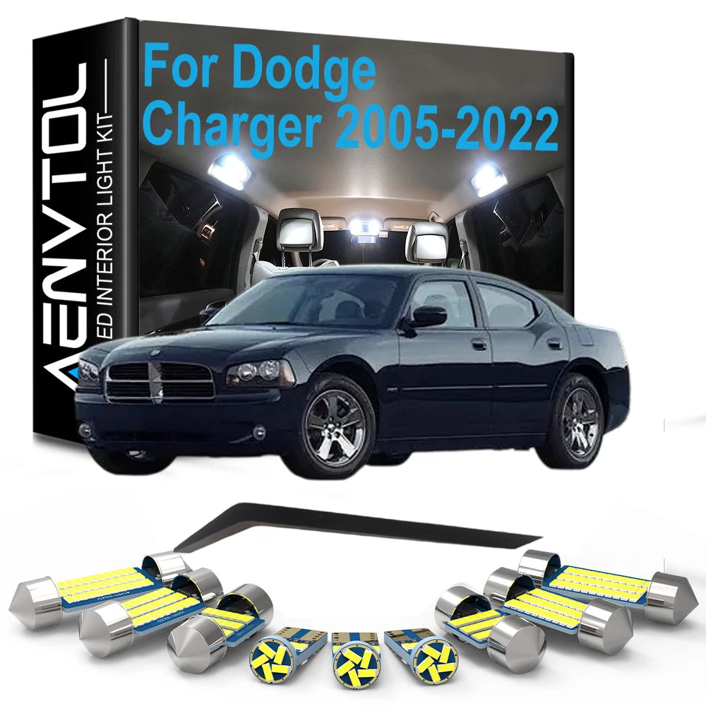 LED Bulb Interior Dome Map Light Door Courtesy Trunk Lamp Kit For Dodge Charger 2005- 2019