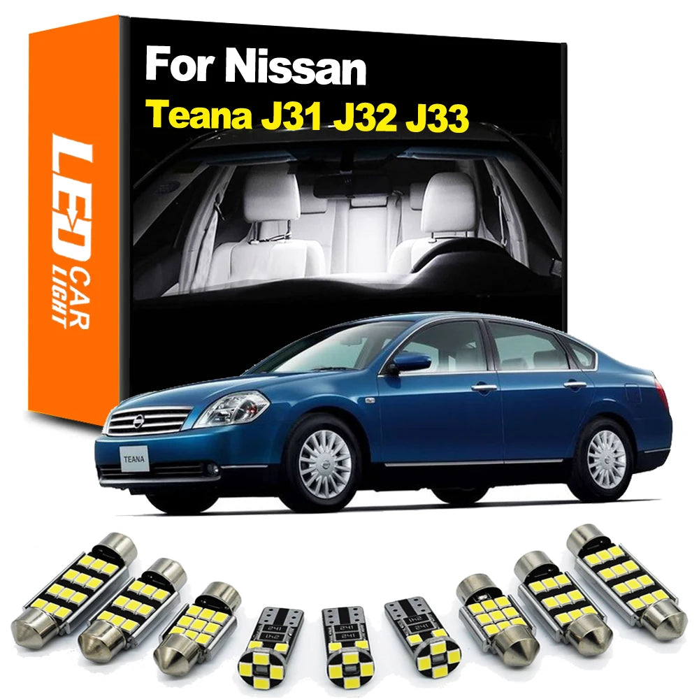 LED Interior Light Kit for Nissan Teana J31 J32 J33 2003-2013 - Canbus Dome Map Door Trunk Bulbs | AUTOKITSHOP