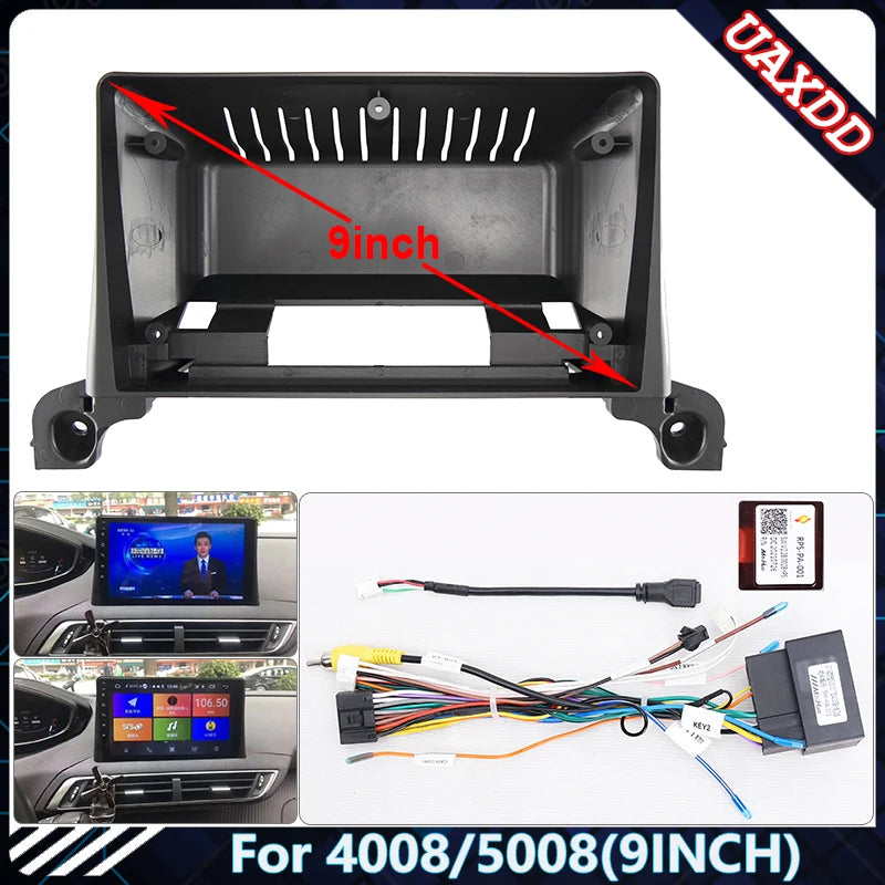For 2018 PEUGEOT 4008 5008 9INCH Car GPS Radio Android DVD Stereo Audio Screen Multimedia