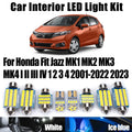 LED Interior Light Kit for Honda Fit Jazz MK1 MK2 MK3 MK4 I II III IV 1 2 3 4 2001- 2022 - Canbus Dome Map Door Trunk...