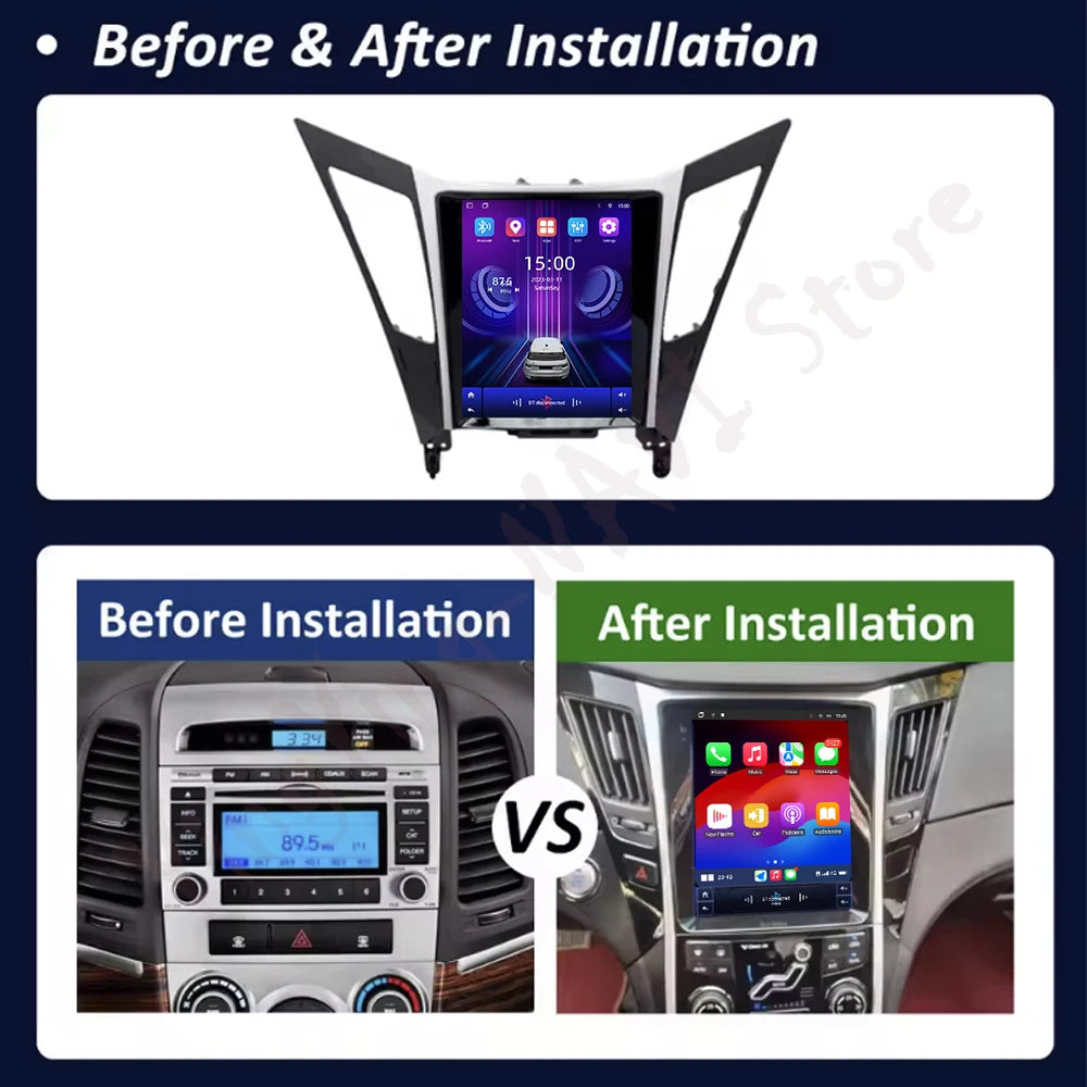9.7"Android 16 Auto Car radio for Hyundai Sonata 2010-2018 Multimedia player Carplay GPS n