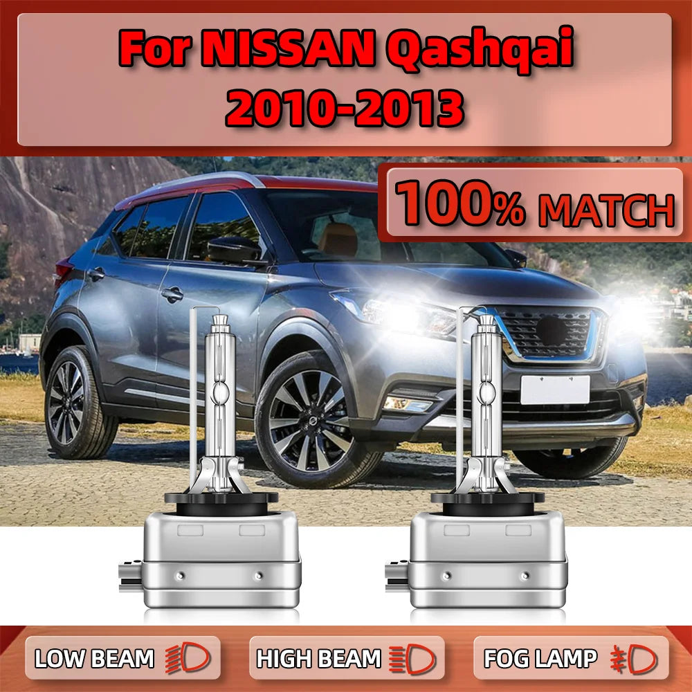 12V 35W HID Xenon Bulbs Car Headlight 20000LM D1S Auto Xenon Headlamps 6000K White For NIS