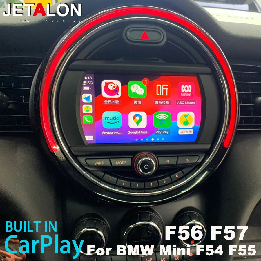 Android 15 Carplay Auto Car Radio For BMW MINI COOPER F54 F55 F56 F57 F60 2015-2020 Naviga
