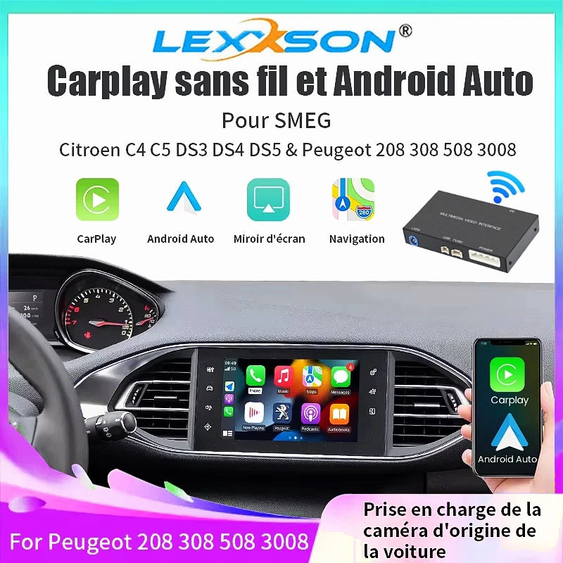Wireless Carplay Android Auto Module for Peugeot Citroën SMEG MRN Picasso C4 C5 DS4 DS3 30 | AUTOKITSHOP