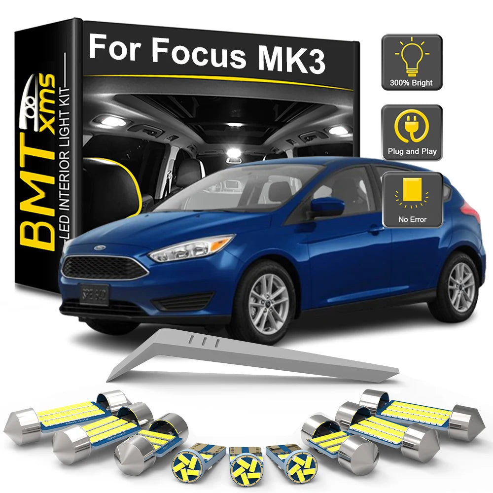 8-Piece LED Interior Light Kit for Ford Focus 3 MK3 ST - Canbus Error-Free Bulbs | AUTOKITSHOP