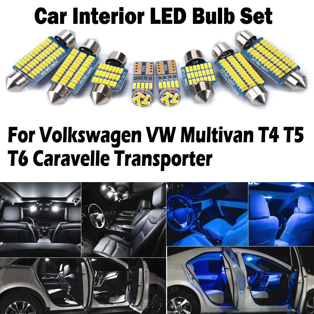 LED Interior Light Kit for Volkswagen VW Multivan T4 T5 T6 Caravelle Transporter LED Interior Map Dome Luggage Light ...