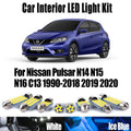 LED Interior Light Kit for Nissan Pulsar N14 N15 N16 C13 1990- 2020 - Canbus Dome Map Door Trunk Bulbs | AUTOKITSHOP
