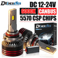 M8 Pro H4 H7 LED Headlight Canbus H11 9005 HB3 9006 HB4 9012 HIR2 H8 H9 12PCS 9054 CSP Tur