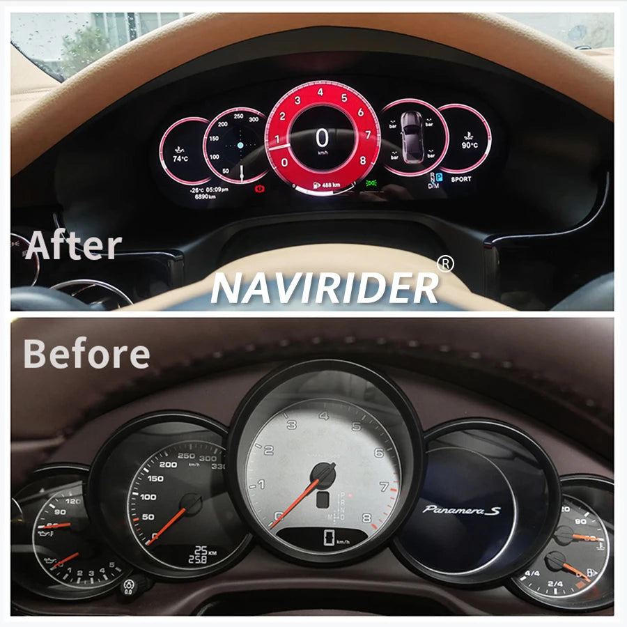 Virtual Cockpit Cluster SpeedMeter Screen Instrument Panel Unit New Car LCD Digital Dashbo
