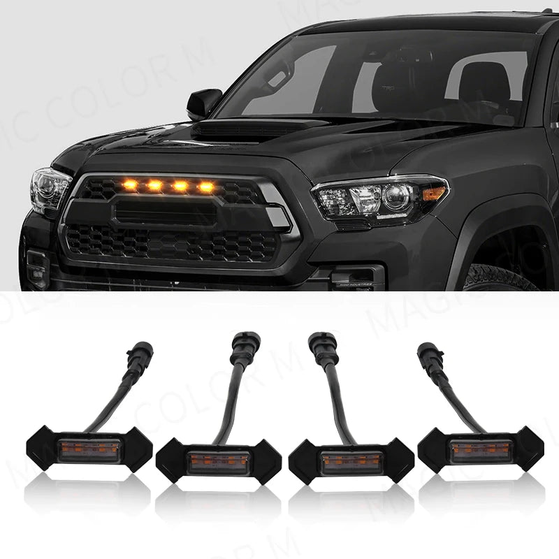 For Toyota Tacoma 2016 2017 2018 2019 2020 Car LED Grille Strobe Light Warning Daytime Run | AUTOKITSHOP