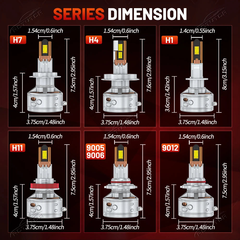 28000000LM H7 H11 H4 CANBUS LED Headlight 12000W Super Bright H8 H9 9005 HB3 9006 HB4 9012