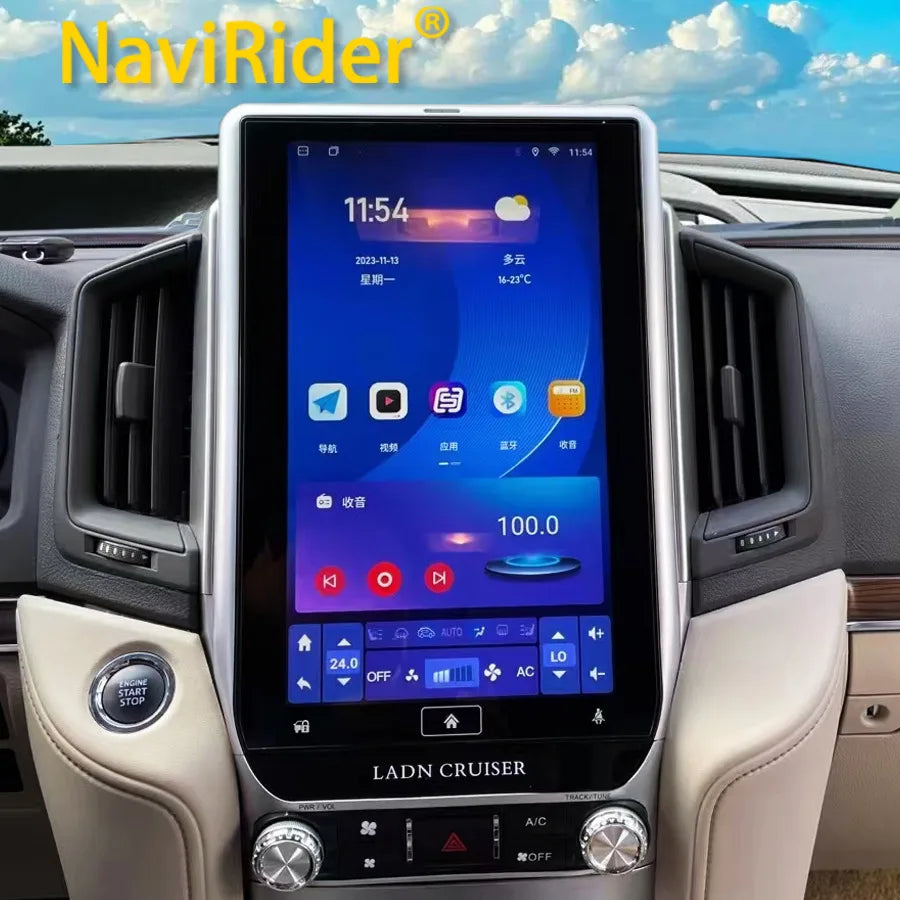 13.6inch Android Screen Car Radio For Toyota Land Cruiser 200 LC300 2016-2020 GPS Carplay  | AUTOKITSHOP