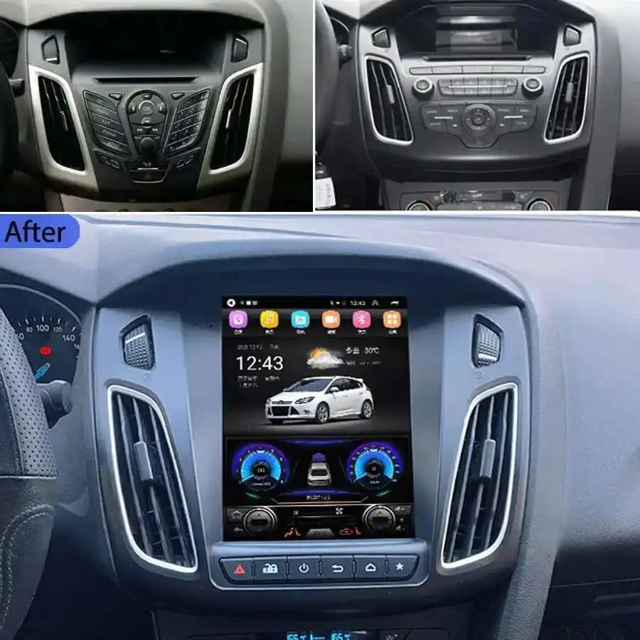 Touch Screen Stereo Android 15 Car Radio For Ford Focus 3 MK3 2012-2019 Car Multimedia Vid | AUTOKITSHOP