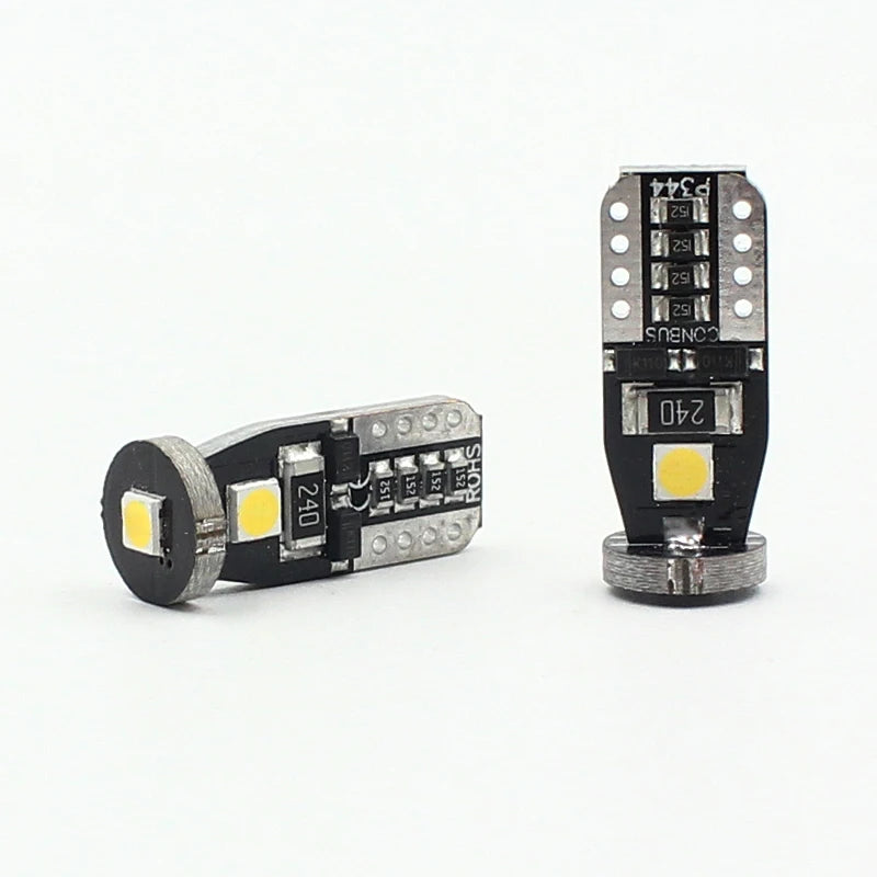 T10 LED White 3SMD 5050 Led Car Light W5w 194 168 CANBUS Error Bulbs 12V Wedge Lamp Turn S