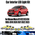 LED Interior Light Kit for Nissan Micra K11 K12 K13 K14 1993- 2022 - Canbus Dome Map Door Trunk Bulbs | AUTOKITSHOP