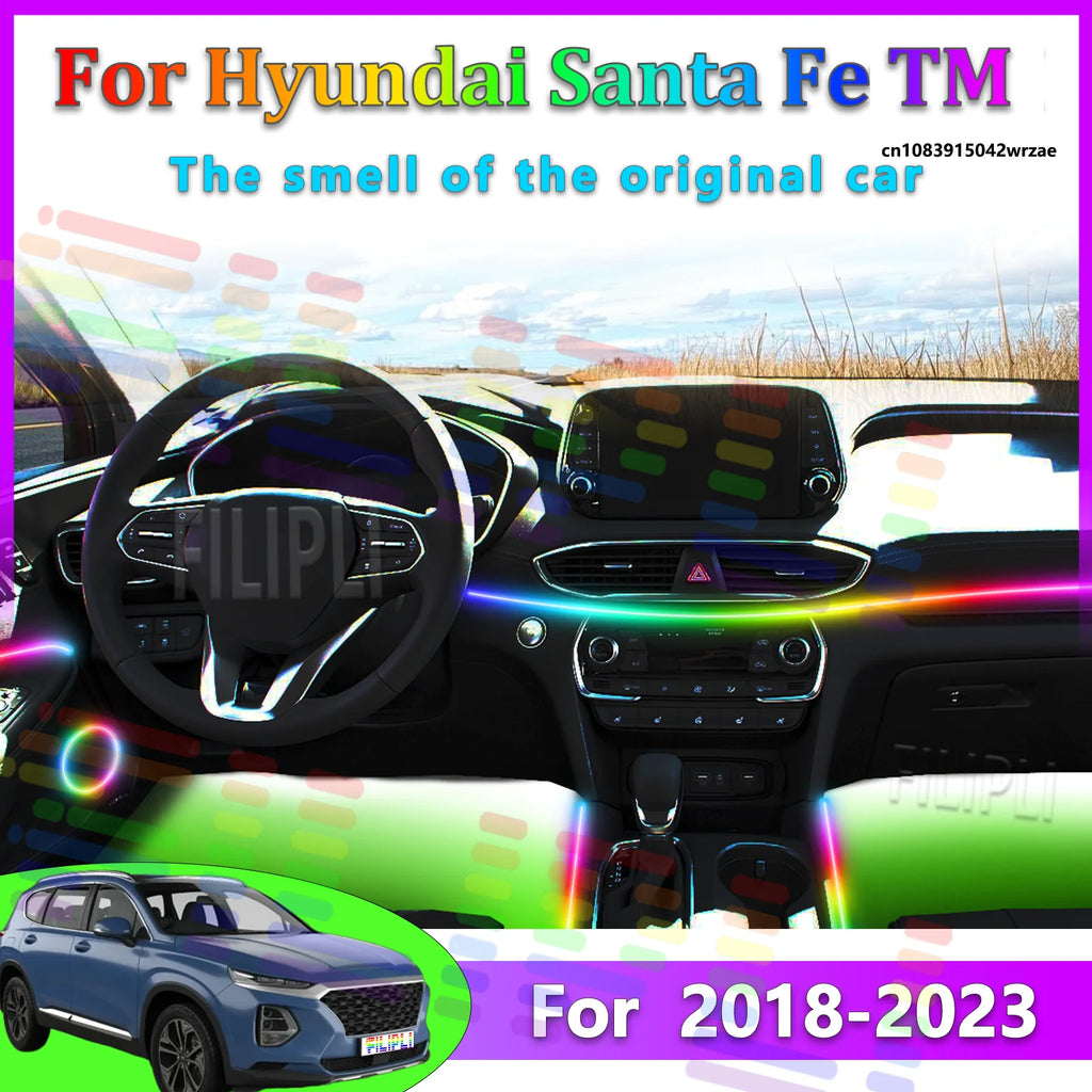64 RGB - Neon Strip - for Hyundai - App Control - Car Interior Lighting | AUTOKITSHOP