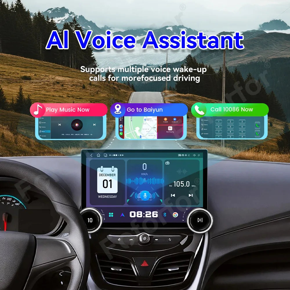 11.5 Inch Android 15 Car Radio Ultra Large HD Touch Display GPS Navigation Multimedia Play