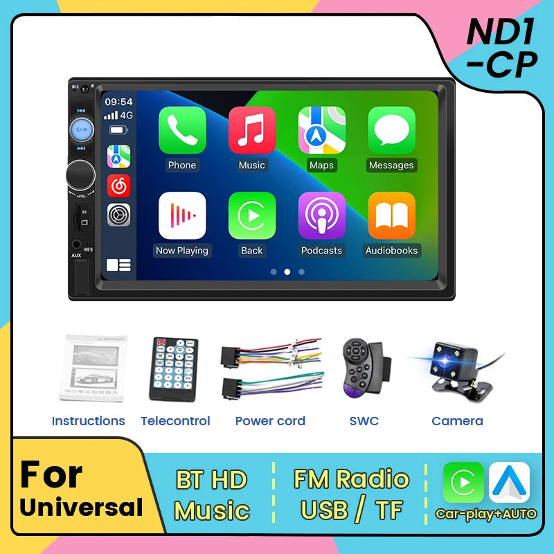 ND1 7 Inch HD Touch Screen 7810B Intelligent System Car Multimedia MP5 Player For Universa