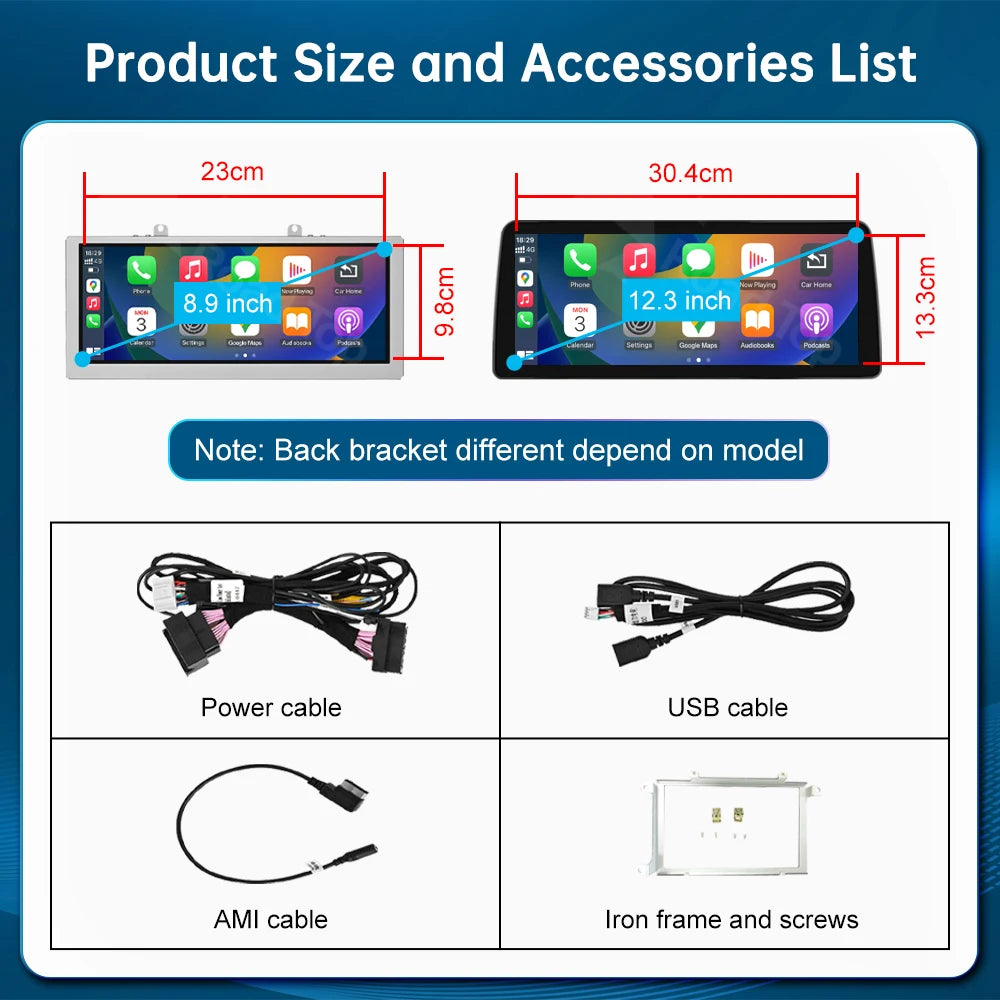 Linux Touch Screen Car Multimedia Display For Audi A4 2009-2015 With Wireless Carplay Andr | AUTOKITSHOP