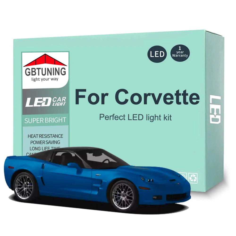 LED Interior Light Kit for Chevrolet Chevy Corvette C4 C5 C6 1984-2010 - Canbus Dome Map Door Trunk Bulbs | AUTOKITSHOP