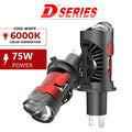  2pcs H4 LED Mini Projector Lens Headlight Bulb 6000K Plug-and-Play Auto/Moto Lamp Mini L