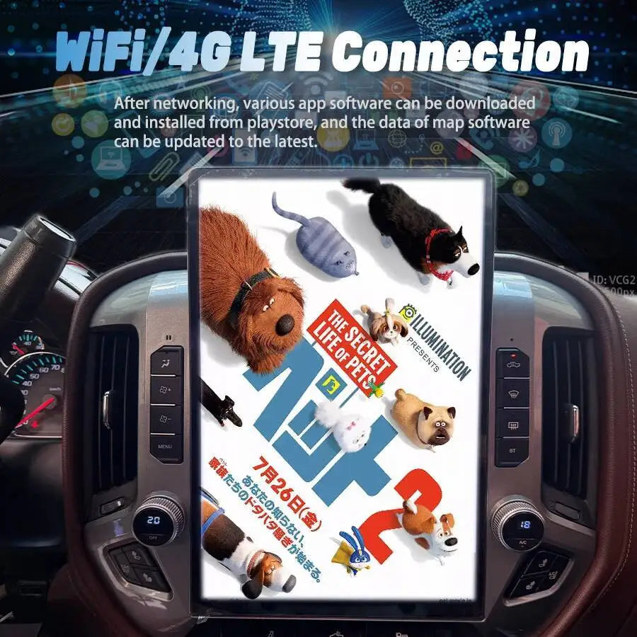 15.6" Dual System Android Car Radio For GMC SIERRA Silverado 2014-2023 Multimedia Video Pl | AUTOKITSHOP