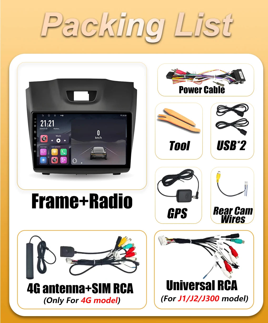 Android 16 Auto Car Radio For Chevrolet TrailBlazer 2 2012 - 2016 For Isuzu D-MAX 2 2012 - | AUTOKITSHOP