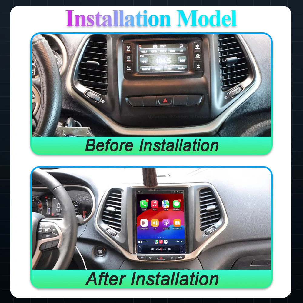 Android 16 For Jeep Cherokee 2014 2015 2016 2017 2018 2019 9.7" Car Radio Multimedia Video | AUTOKITSHOP