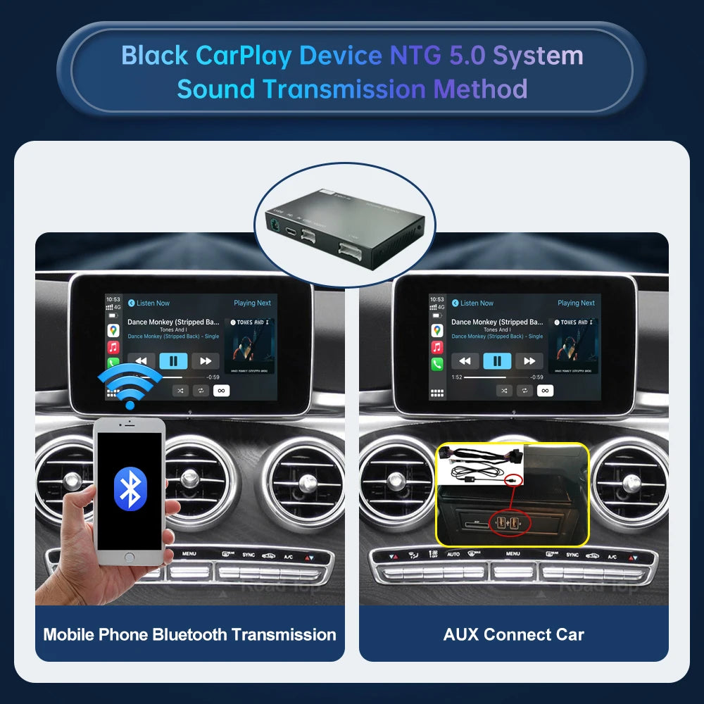 RoadTop Wireless CarPlay Android Auto for Mercedes Benz C-Class & GLC-NTG5.0 2015-2018 wit | AUTOKITSHOP