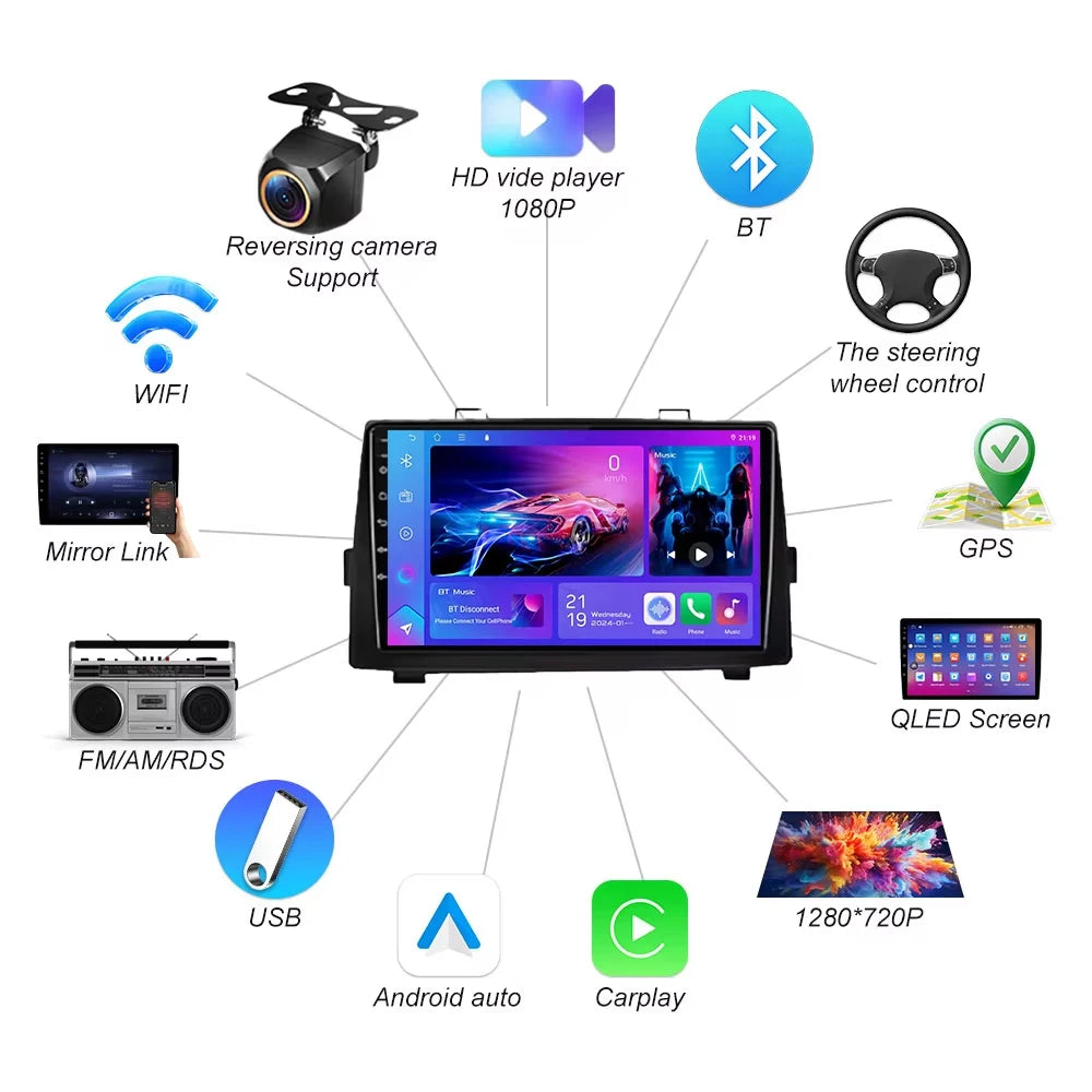 Android 16 For Toyota Noah Voxy 2007 2010 2011 2012 2013 Carplay Car Radio Multimedia Syst | AUTOKITSHOP