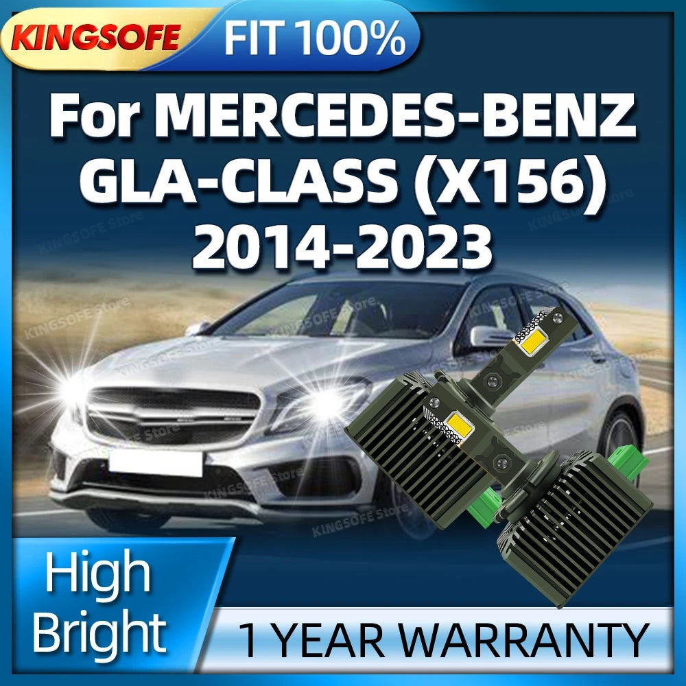 Led Headlight Bulbs 12V Canbus D3S Car Lamp 50000LM Auto Lights For MERCEDES-BENZ GLA-CLAS