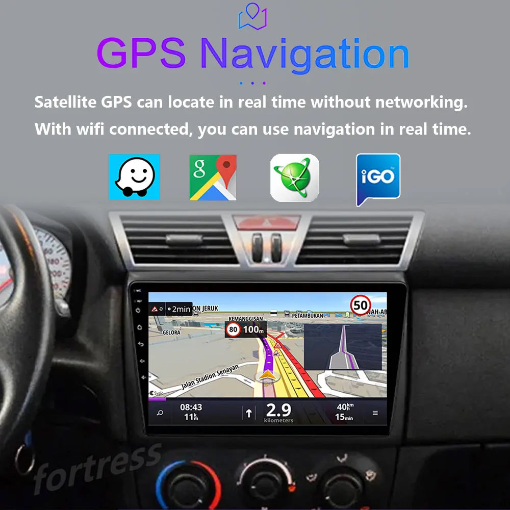 Android 16 For Fiat Stilo 2001 - 2010 2K QLED Android Car Radio Multimedia Video Player GP