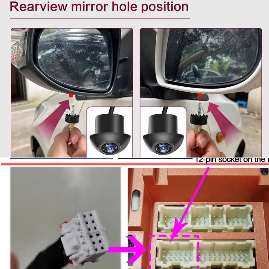 Upgrade Navirider 1080P 360 camera 360 panoramic camera 360 bird's-eye view camera | AUTOKITSHOP