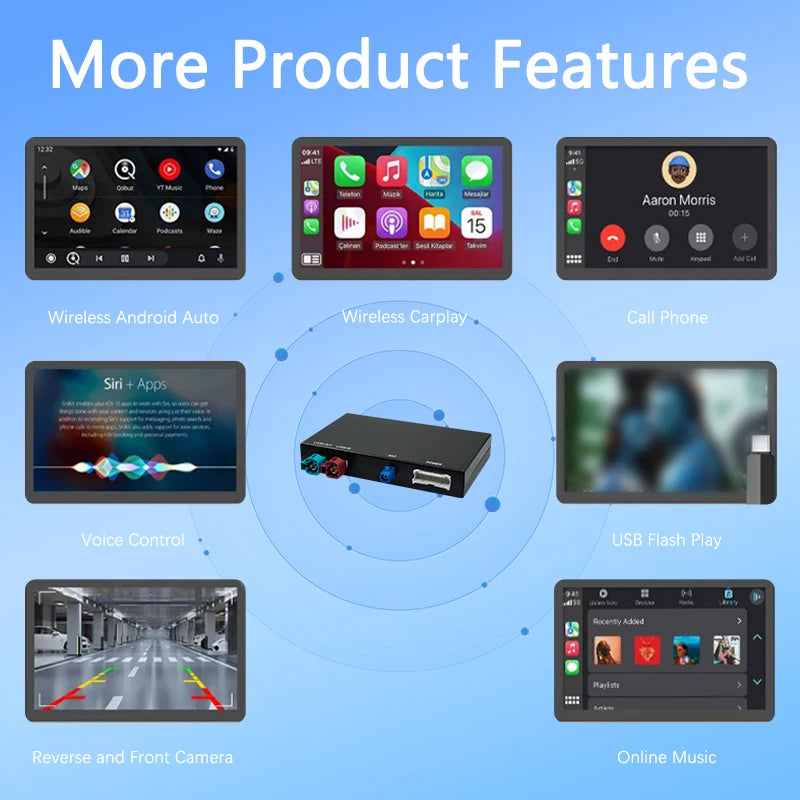 Wireless CarPlay Android AUTO for BMW NBT/CIC System 1 2 3 4 5 6 7 Series X1 X3 X4 X5 X6 M