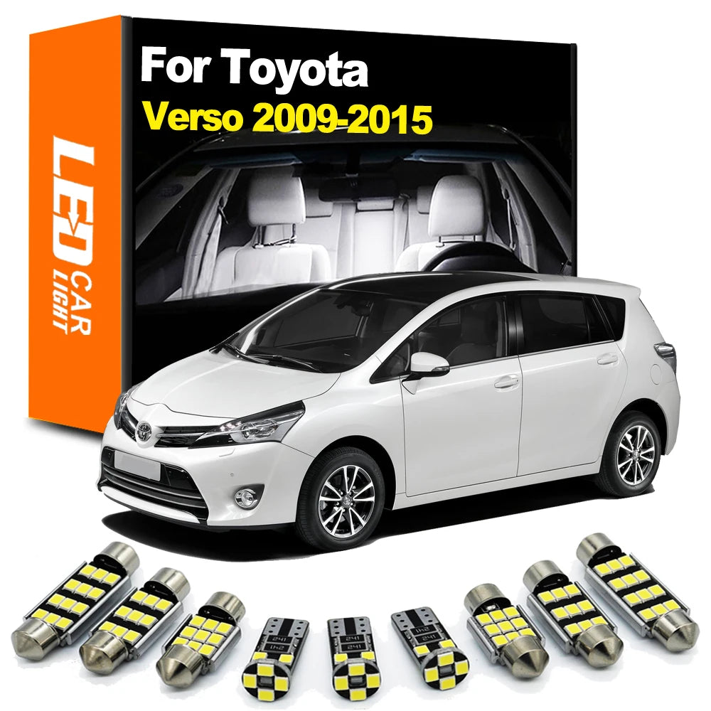 11-Piece LED Interior Light Kit for Toyota Verso - Canbus Error-Free Bulbs | AUTOKITSHOP