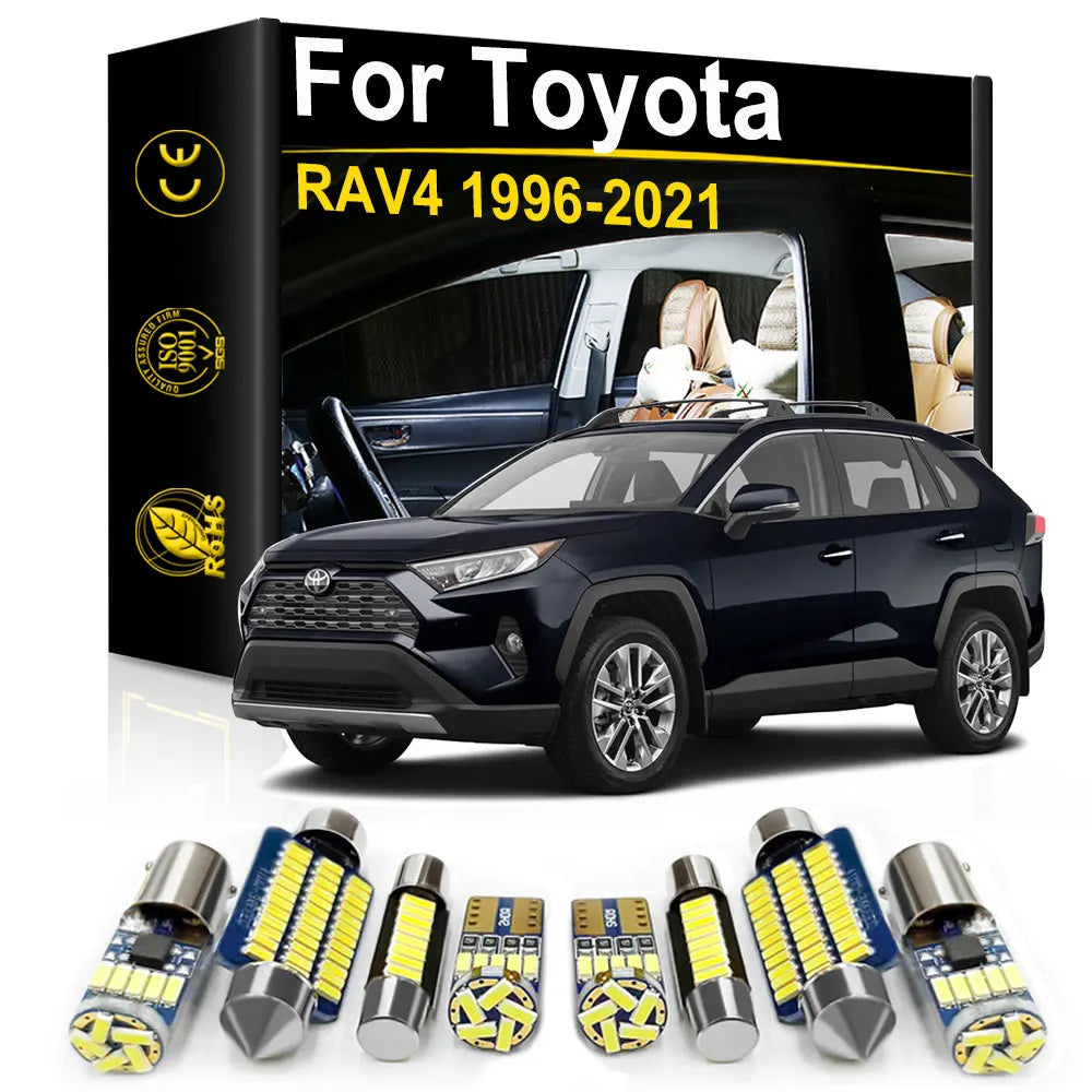 LED Interior Light Kit for Toyota RAV4 RAV 4 XA10 20 30 40 50 1998-2020 - Canbus Dome Map Door Trunk Bulbs | AUTOKITSHOP