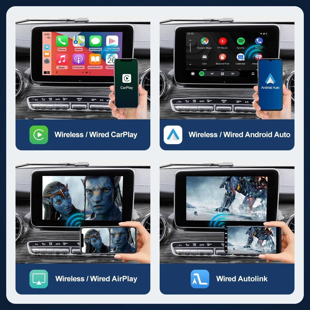 Wireless CarPlay for Mercedes Benz V-Class W447 2014-2018 Vito Viano NTG5.0 with Android A | AUTOKITSHOP