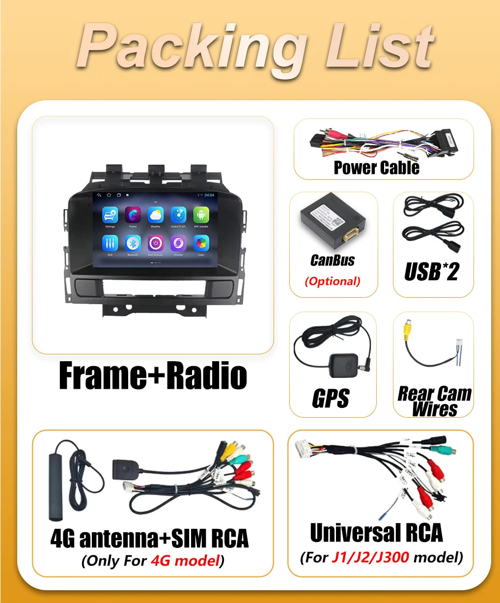 Android 16 Auto Car Radio For Opel Astra J Buick Excelle GT XT 2010 2011 2012 2013 2014 Wi | AUTOKITSHOP