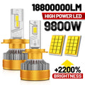 9800W H1 H4 H7 LED Canbus H8 H9 H11 9005 HB3 9006 HB4 9012 Hir2 Led Bulb 9980 CS for HB3 HB4 H11 - Canbus LED Car Light