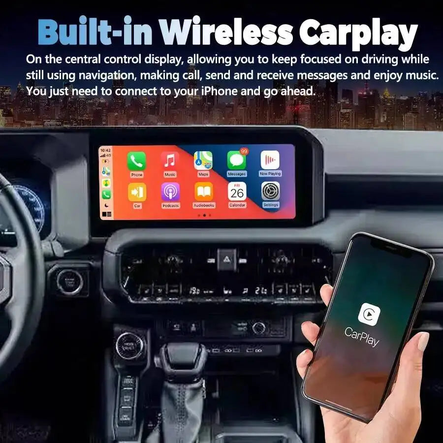 Carplay Navigation Multimedia Video Player Autoradio 12.3inch Screen Android For Toyota Pr | AUTOKITSHOP