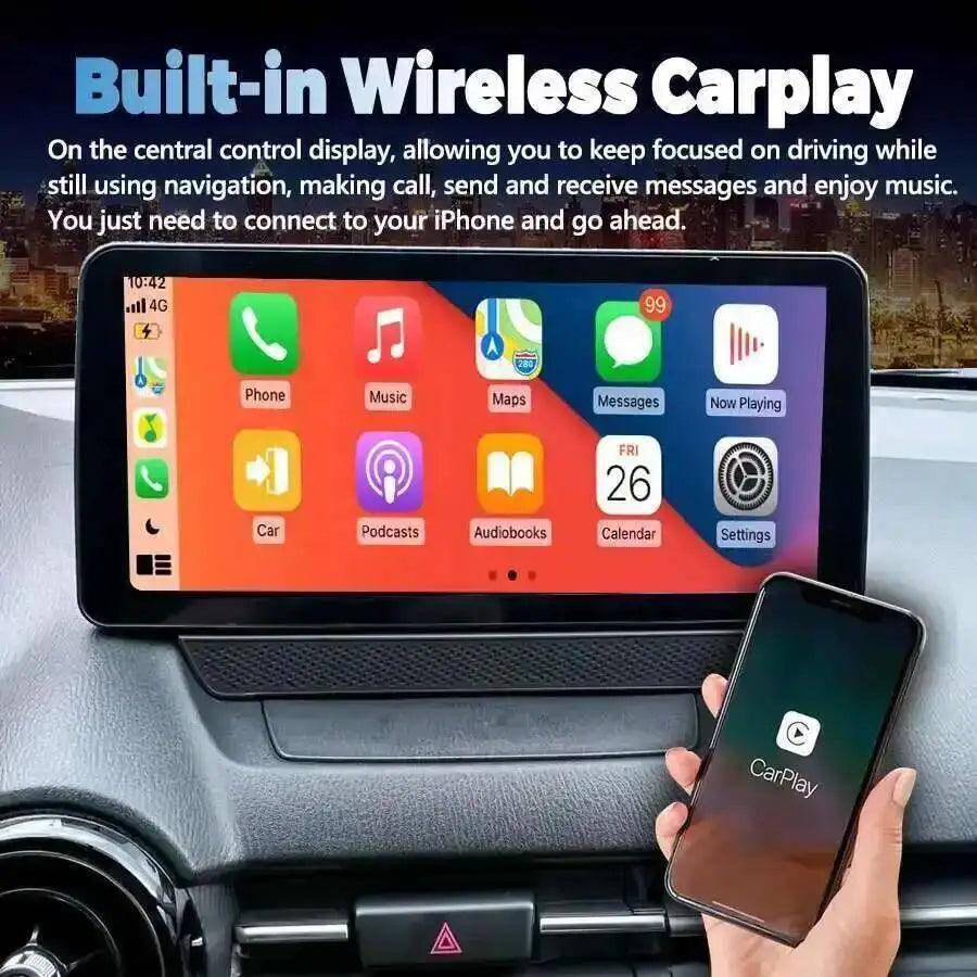 1920*720 Android Touch Screen for Mazda CX-3 2015 Mazda 2 2014-2020 CarPlay Multimedia Vid