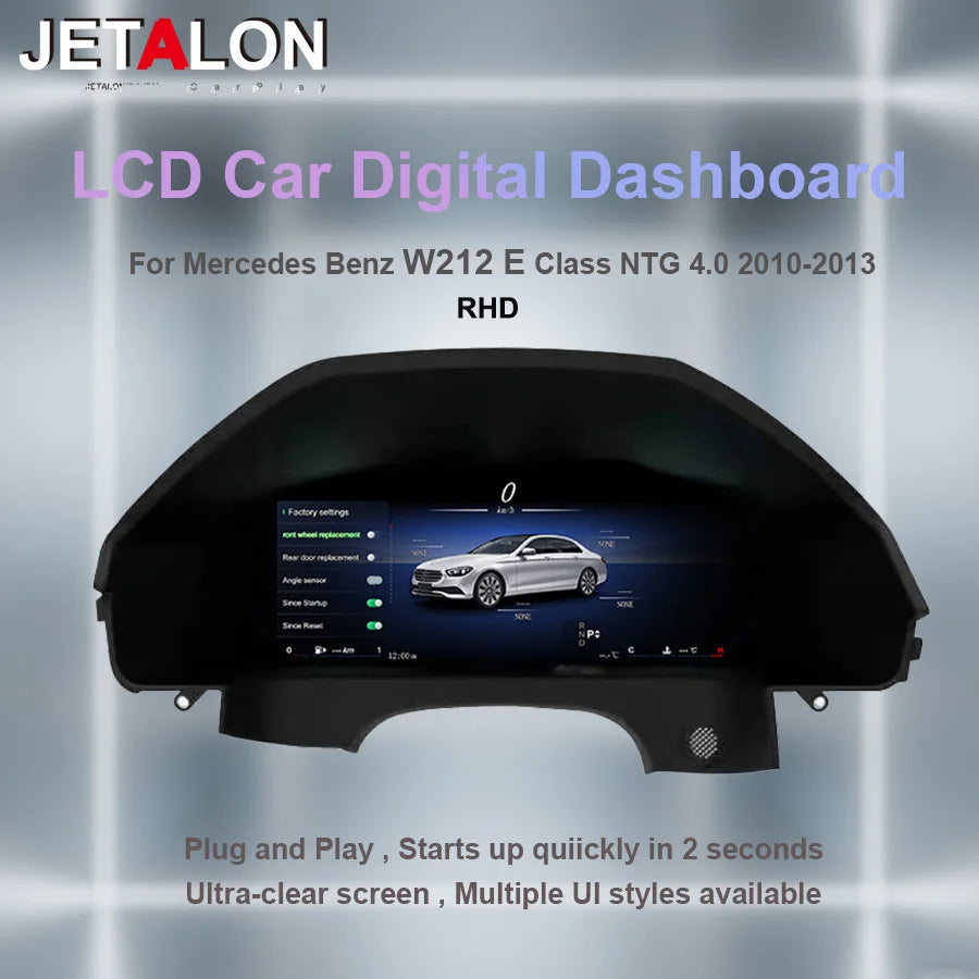 Digital Dashboard For Mercedes Benz E Class W212 2010-2015 NTG4.0 NTG4.5 Dashboard Instrum
