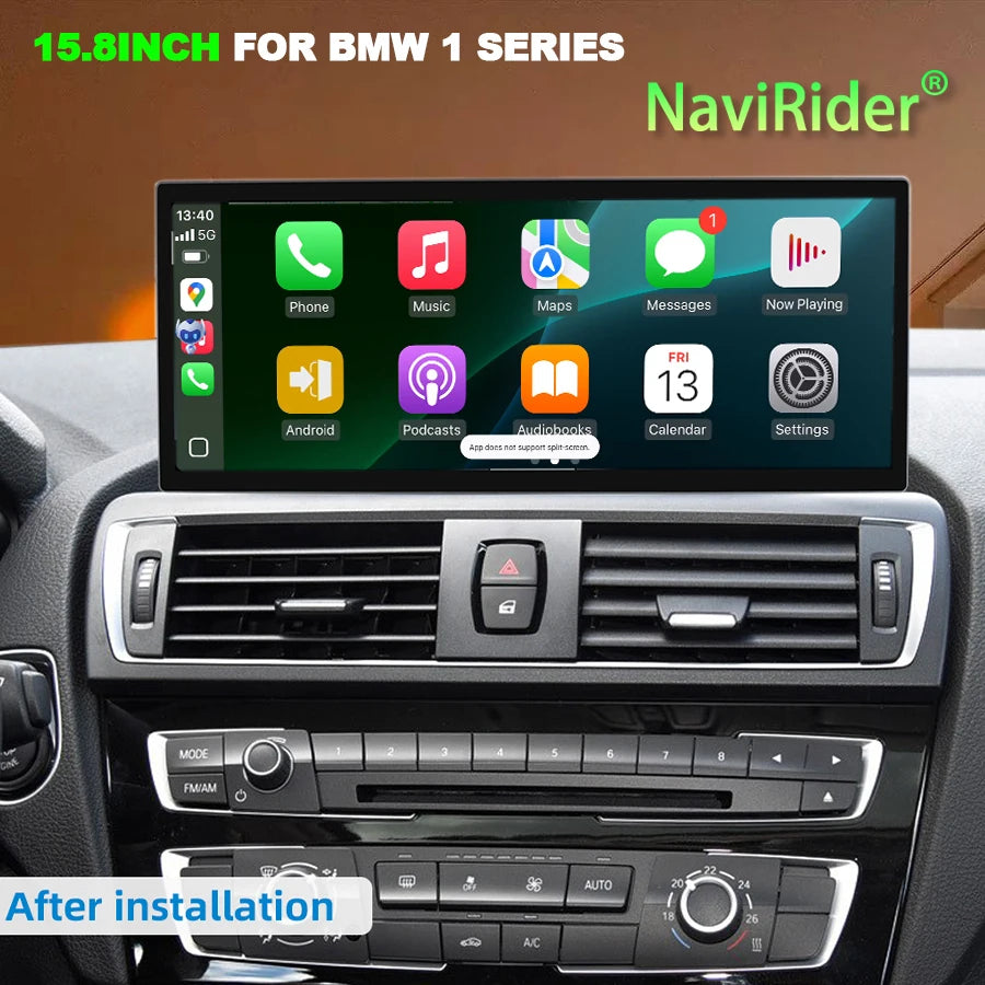 15.8inch For BMW 1 Series F20 NBT 2013-2016 Car Radio Auto Stereo Android 15 Screen Naviga