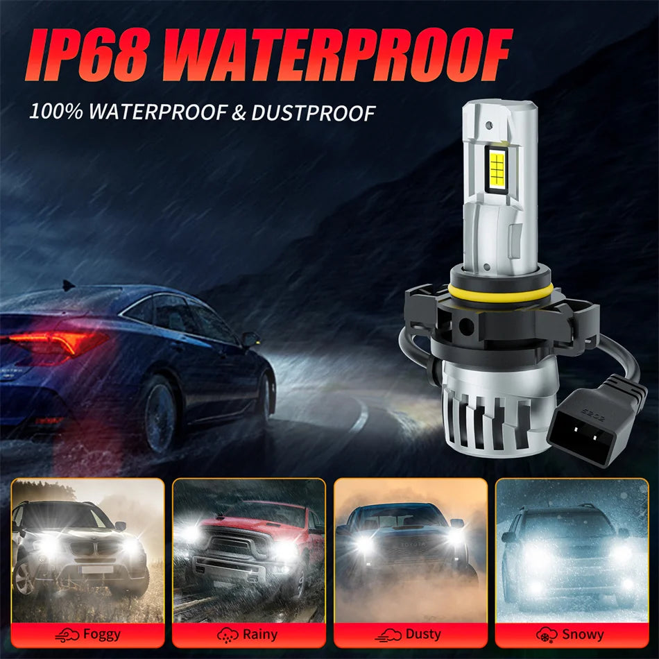 5202 H16(EU) Car LED Front Fog Light Canbus No Error 6000K Auto Accessories Fog Lights Bul