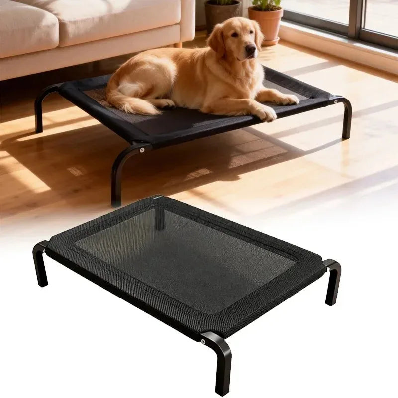 Pet Supplies Foldable Dog Bed All Season Large and Small Dogs Camp Bed Detachable Waable Militar - Automotive LED Light